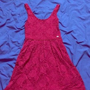 Guess red floral lace summer dress
